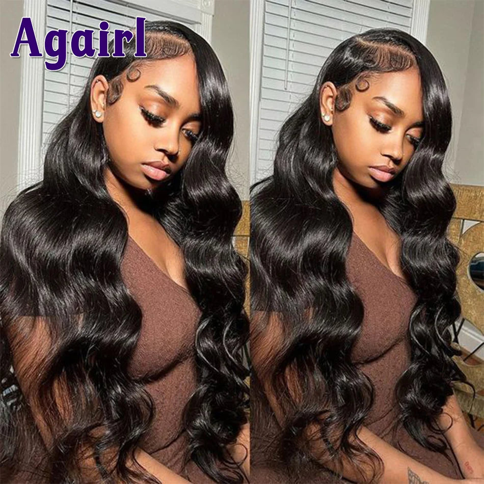 Olive Green Body Wave Human Hair Wigs Dark Green 13x4/13x6 Lace Front Wig 180% Avocado Green 5x5 Lace Closure Wigs for Women