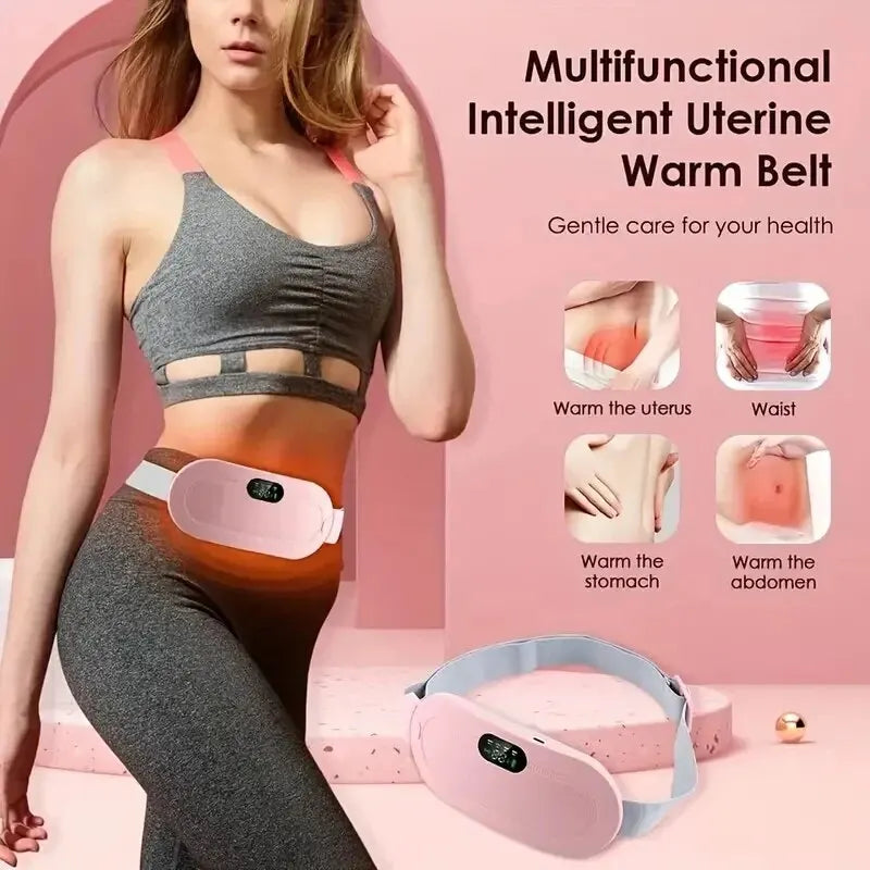 Waist Heating Pad Rapid Hot and Vibration Massager For Boby Soft and Warm Abdominal Belt for Women