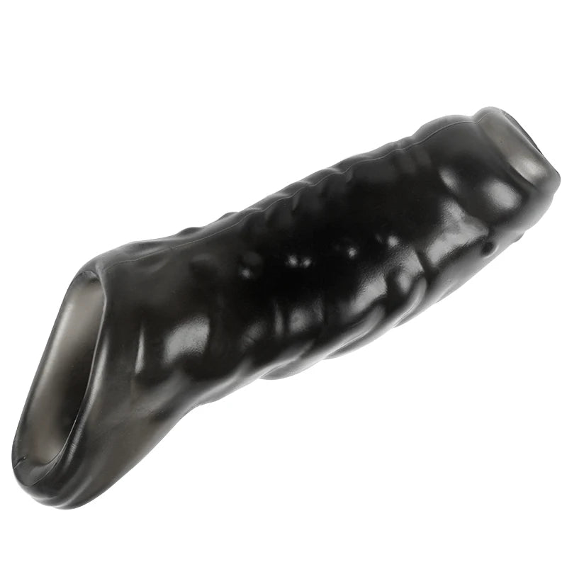 Reusable Penis Extender Cock Rings Delay Ejaculation Penis Condom No Vibrator Sex Toys For Men Bdsm Women Anal Clitor Stimulator