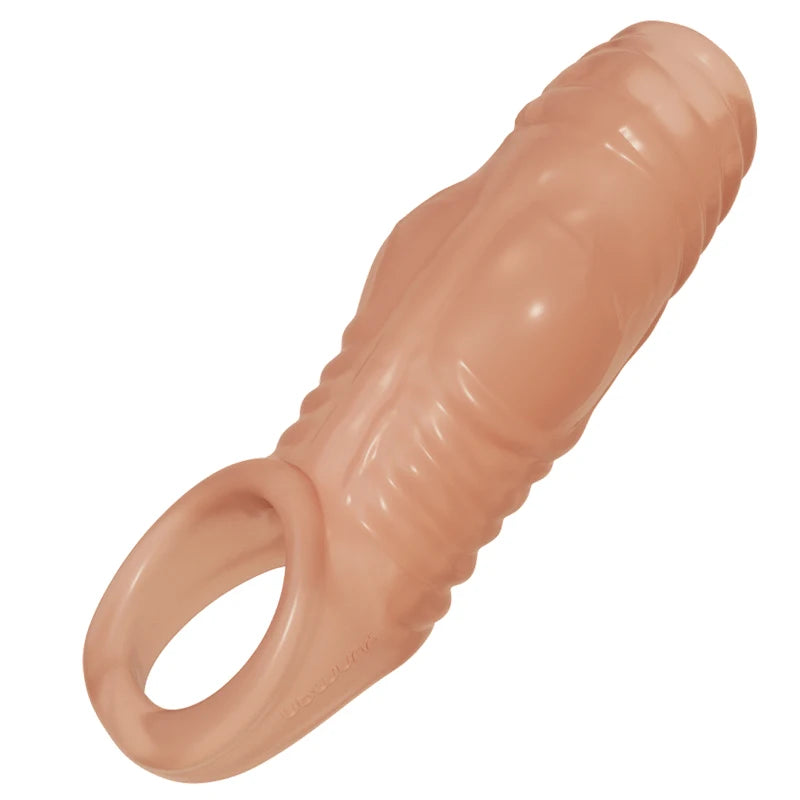 Reusable Penis Extender Cock Rings Delay Ejaculation Penis Condom No Vibrator Sex Toys For Men Bdsm Women Anal Clitor Stimulator