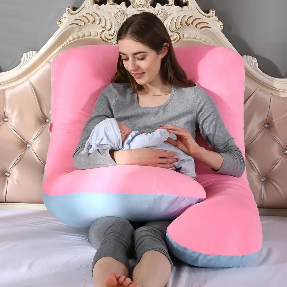 46in x 26in Pillow for Pregnant Women  Soft Cushions for Pregnancy and Breastfeeding Support