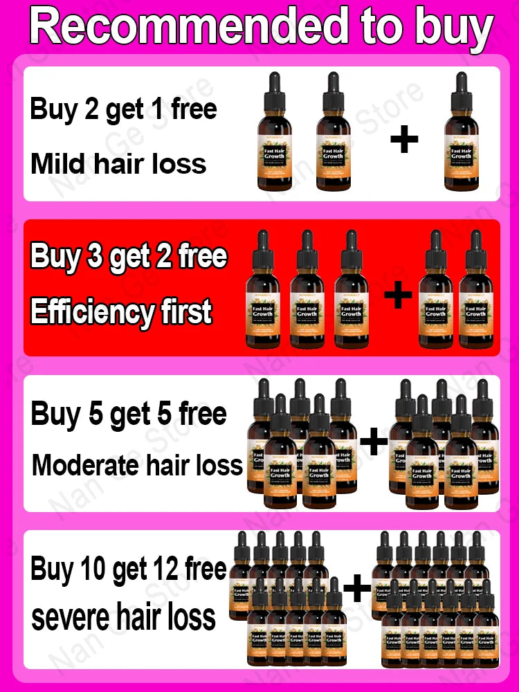 Unisex Hair Growth Oil Hair Loss Treatment Rapid Hair Growth Effective Baldness Repair Hereditary Postpartum Hair Loss