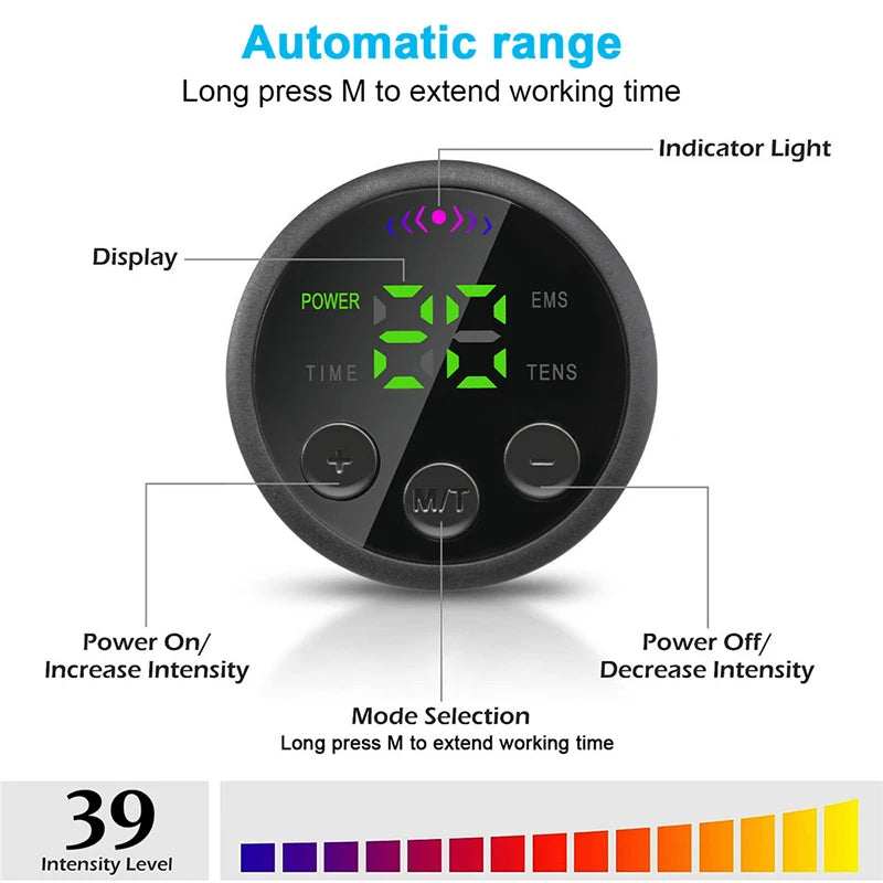 EMS Muscle Stimulation Belt Electric ABS Stimulator Trainer EMS Abdominal Exerciser Toning Belts Arm Leg Back Fitness Massager