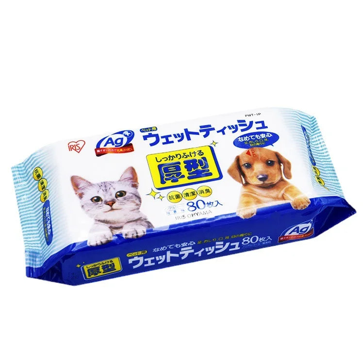 Pet Wipes, Dog, Cat Cleaning and Care, Wiping Tears From Eyes