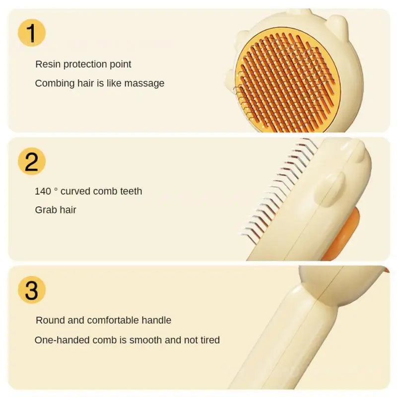 1/2PCS  Stainless Steel Pet Hair Brush  Perfect grooming tool For pet with Long Hair