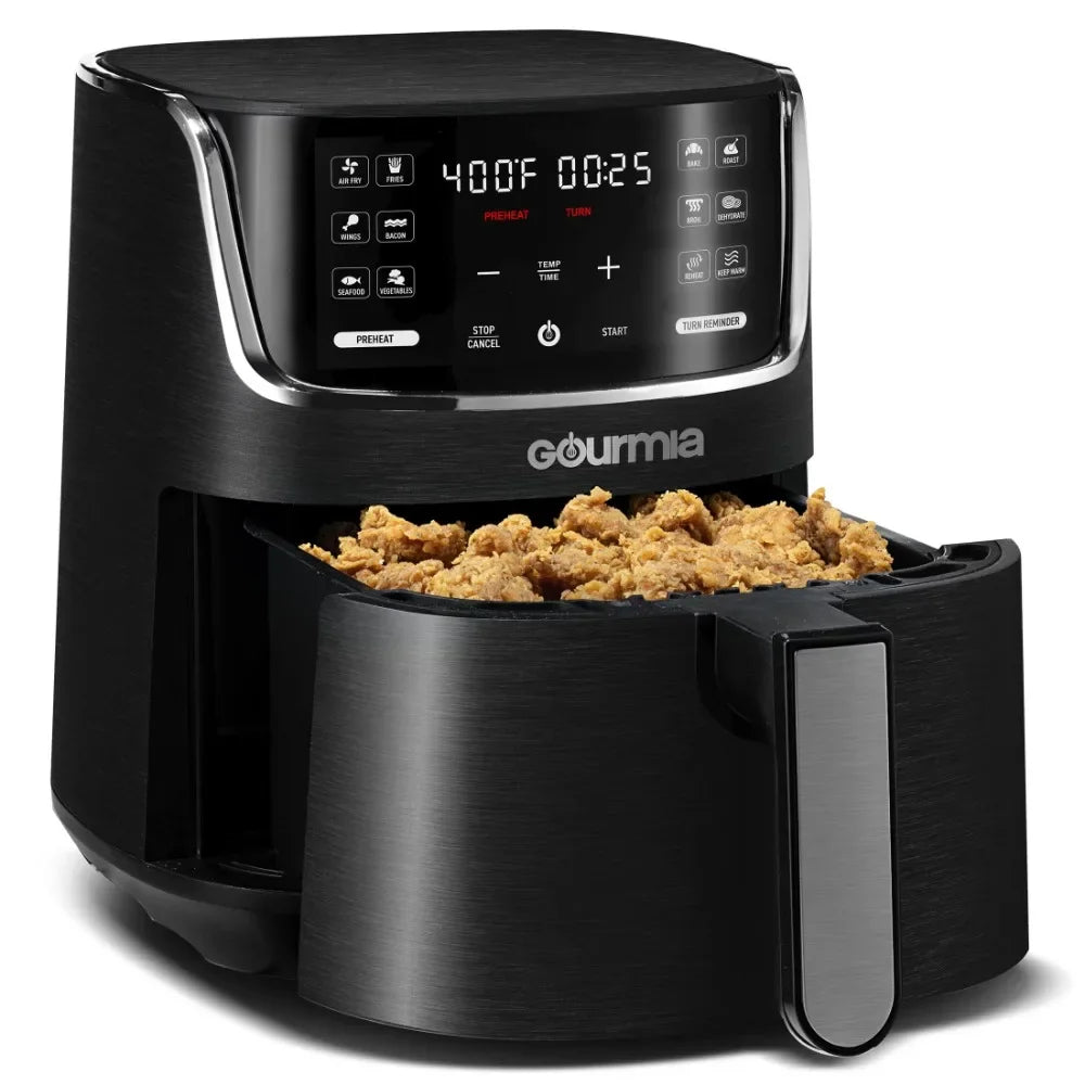 New Gourmia 4-Quart Digital Air Fryer with 12 One-Touch Presets