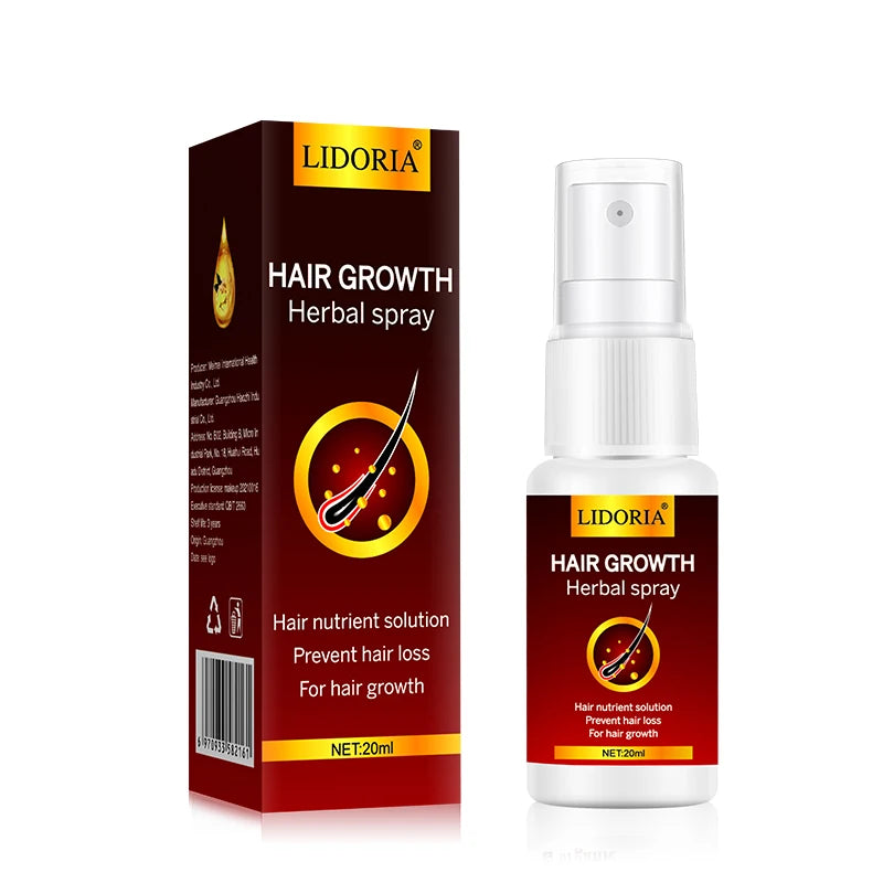 5/10pcs LIDORIA Ginger Hair Growth Spray Loss Treatment Activates Hair Follicles Promotes Hair Growth Anti Hair Loss Hair Care