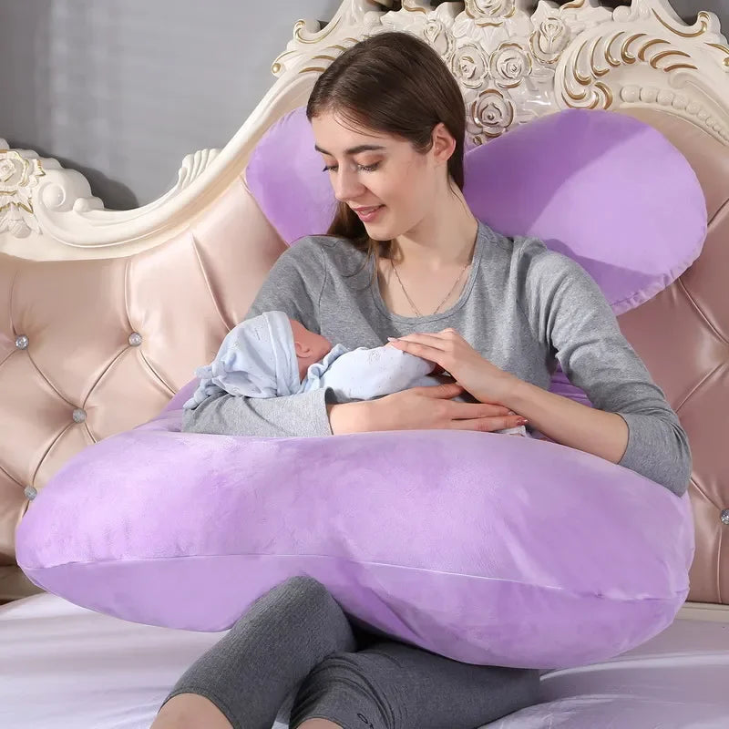 46in x 26in Pillow for Pregnant Women  Soft Cushions for Pregnancy and Breastfeeding Support