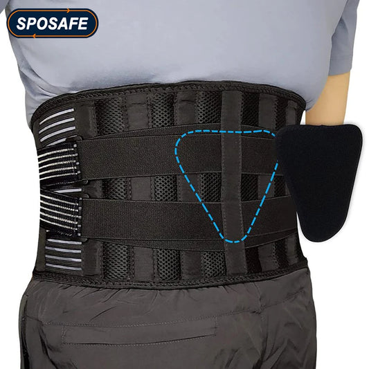 Adjustable Lumbar Back Brace Anti-skid Waist Support Belt for Men Women Lower Back Pain, Herniated Disc, Sciatica, Scoliosis