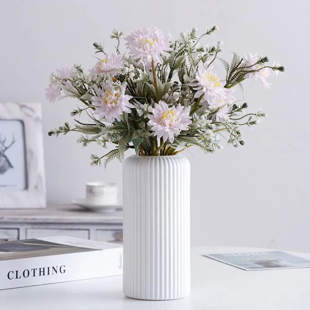 Flower Vase Unbreakable Decorative Compact Design Imitation Rattan Flower Vase Centrepiece   Plant Vase  for Home