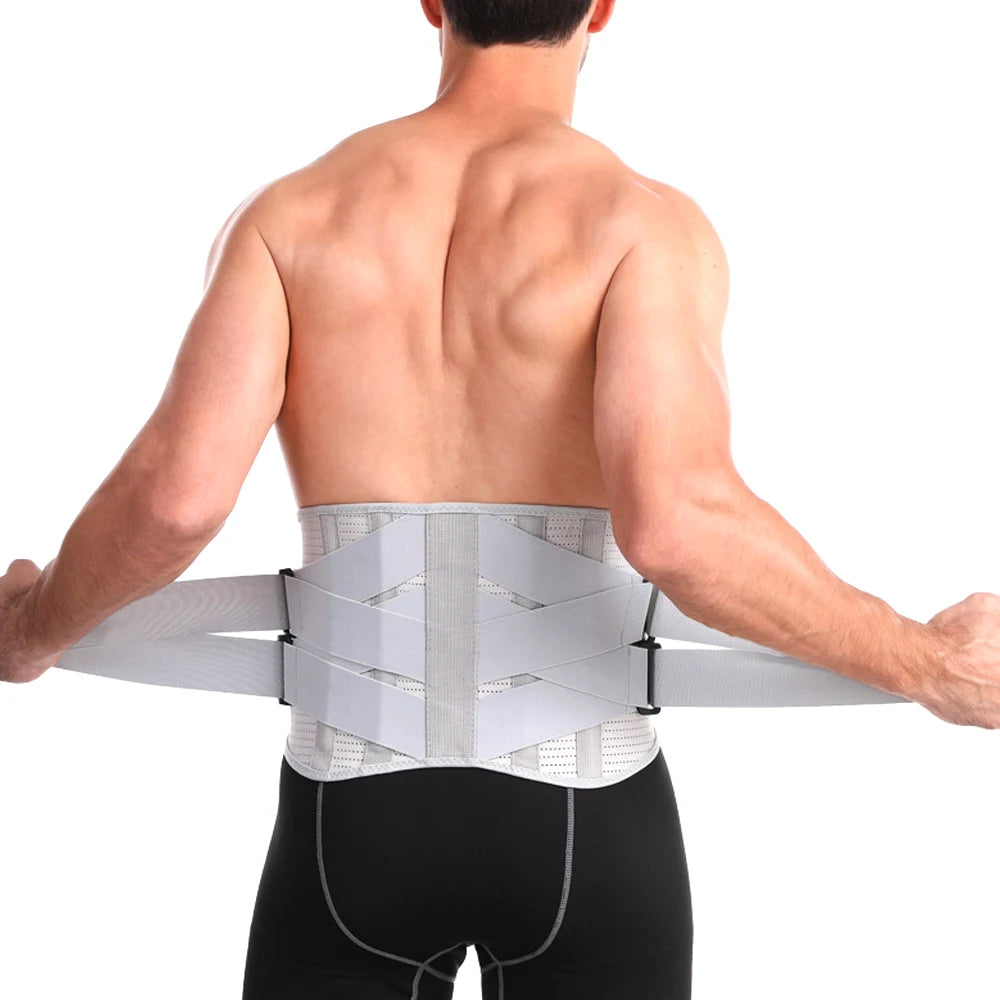 Back Braces for Lower Back Pain Relief with 4Stays,Breathable Back Support Belt for Men/Women work,Anti-skid lumbar support belt