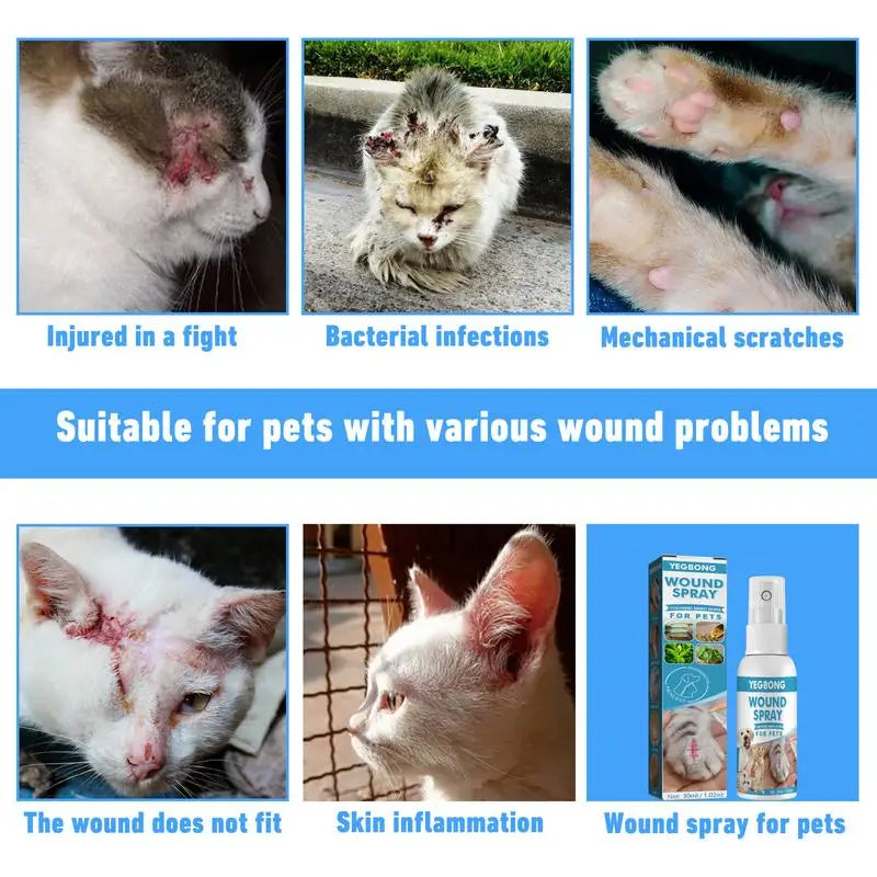 30ml Pet Skin Care Spray Cats Dogs Itch Relief For External Use Prevent Skin Problems Improve Skin Protection Gently Soothes