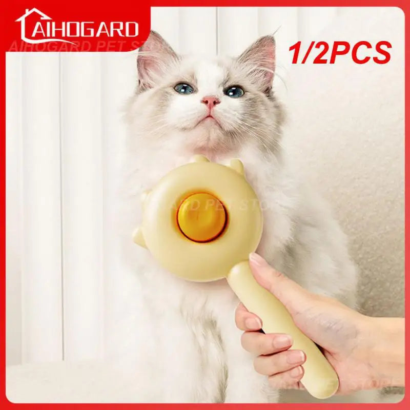 1/2PCS  Stainless Steel Pet Hair Brush  Perfect grooming tool For pet with Long Hair