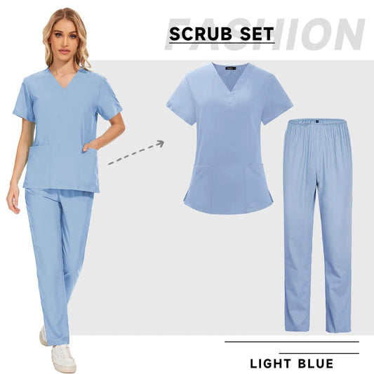 Scrubs Medical Uniforms Women Nurse Uniform.