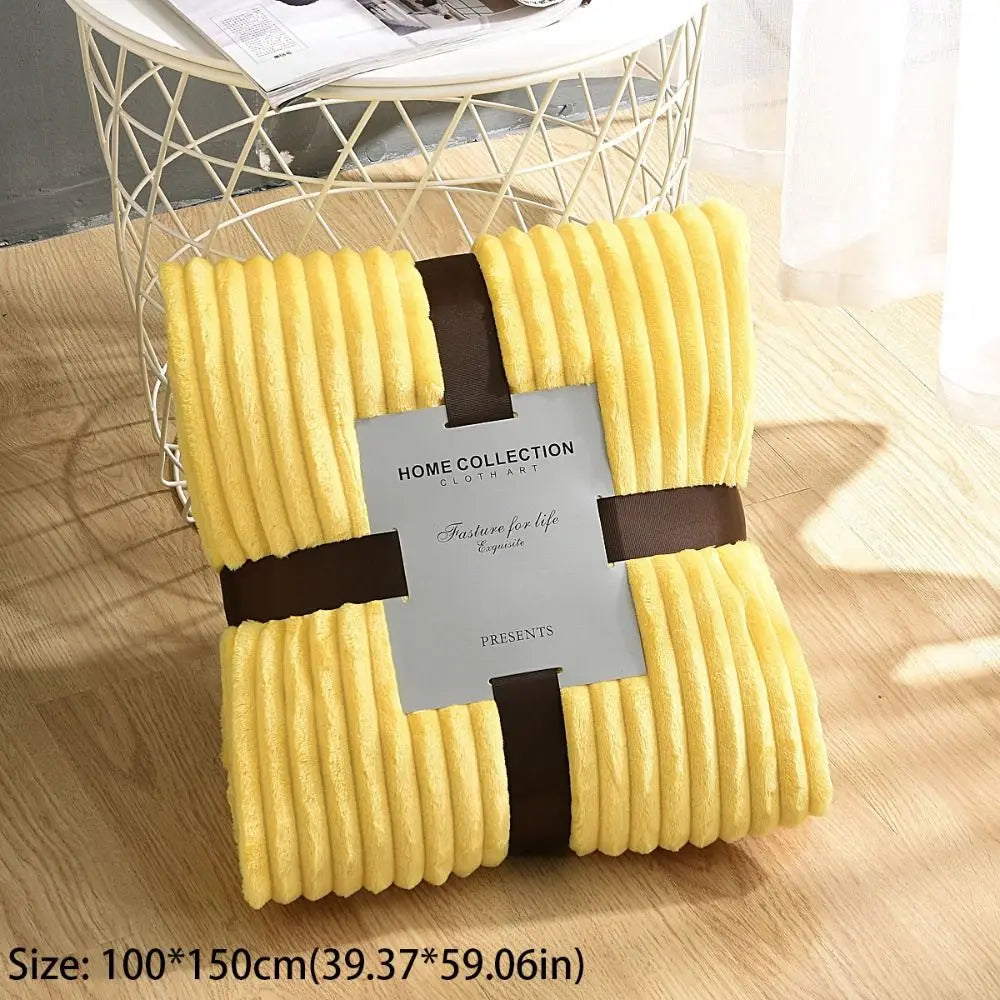 Large Solid Throw Blanket Fashion Warm Comfortable Kids Blanket Soft Bedding Sofa Accessories