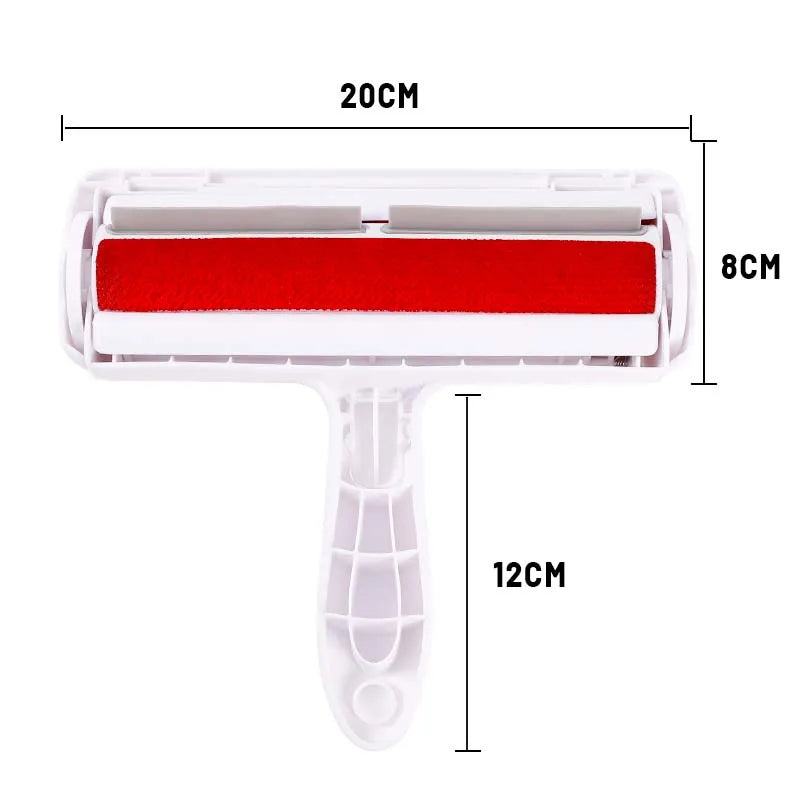 Pet Hair Roller Remover Lint Brush 2-Way Dog Cat Comb Tool Convenient Cleaning Dog Cat Fur Brush Base Home Furniture Sofa Clothe