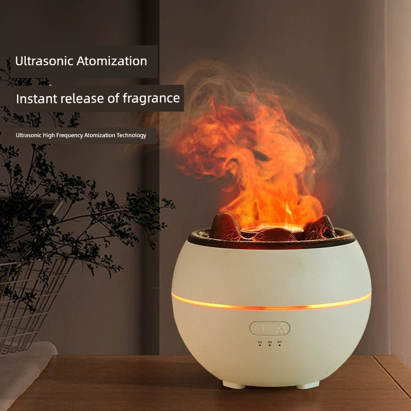 Cross-Border Middle East Large Capacity Lava Volcano Aroma Diffuser USB Timing Spray Crack Air Humidifier Cold Fragrance Instrument