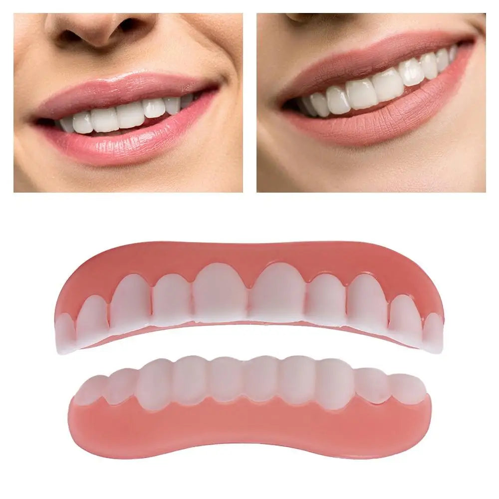 with Filling Teeth Glue False Teeth Smile Oral Care Teeth Braces Silicone Whitening Upper Lower Veneers Teeth Teeth Makeup