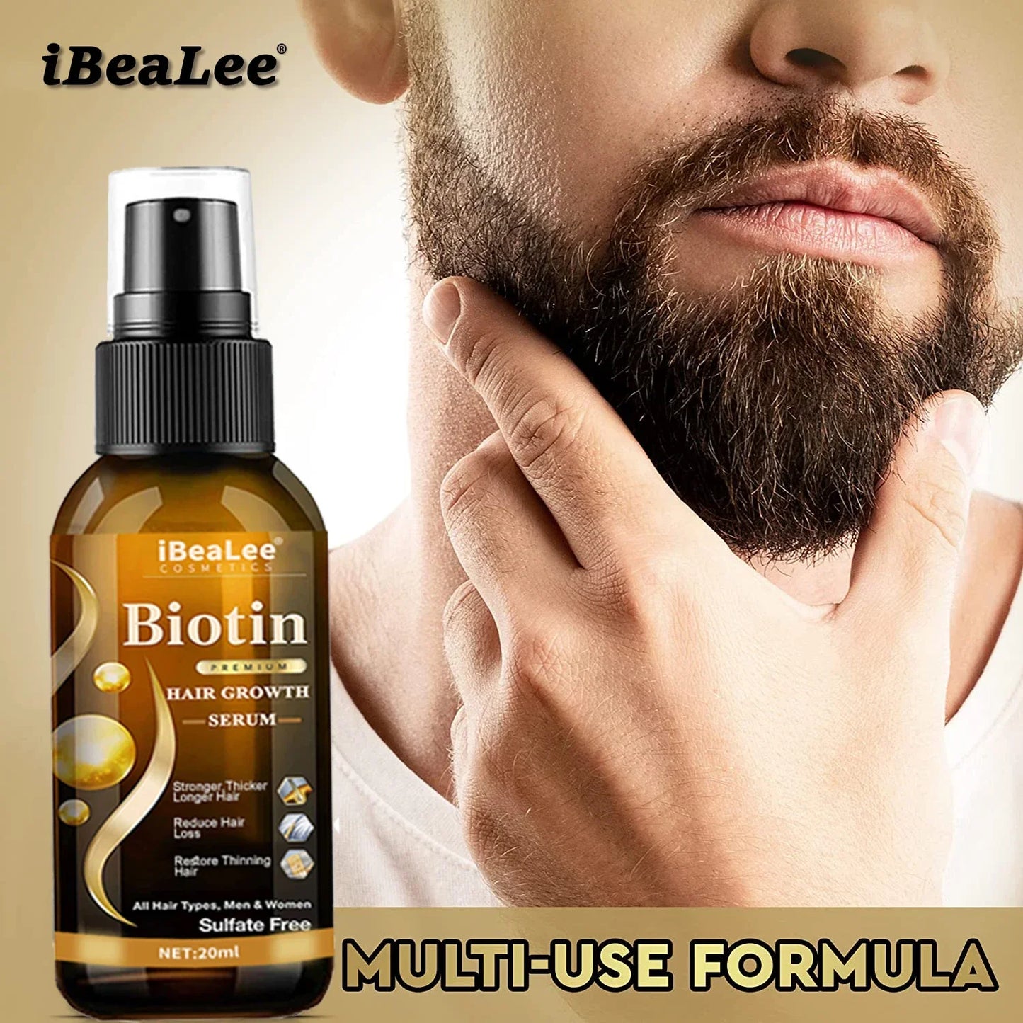 Hair Growth Products Biotin Anti Hair Loss Spray Scalp Treatment Fast Growing Care Essential Oils for Men Women Hair Care