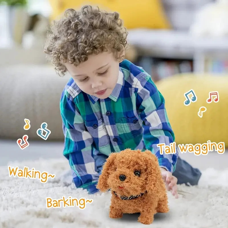 Baby Boys and Girls Electric Toy Dog. Walks Barks and Tail Wagging