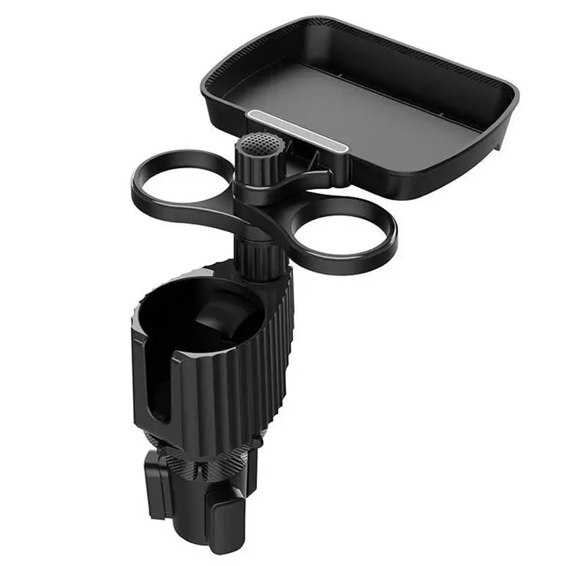 Car Cup Holder With Tray 360 Degree Rotation Automotive Cup Attachable Food Tray Organized Drink Holder For Car Accesssories