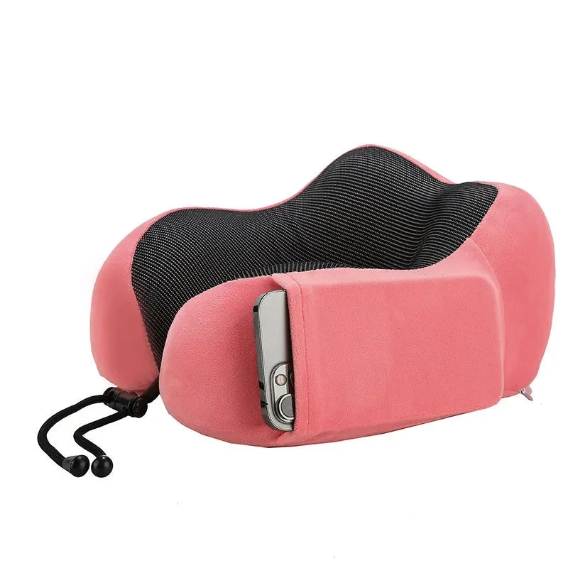 Soft Travel Pillow U Shaped Travel Healthcare Memory Foam Neck Cervical Airplane Pillow Neck Cushion