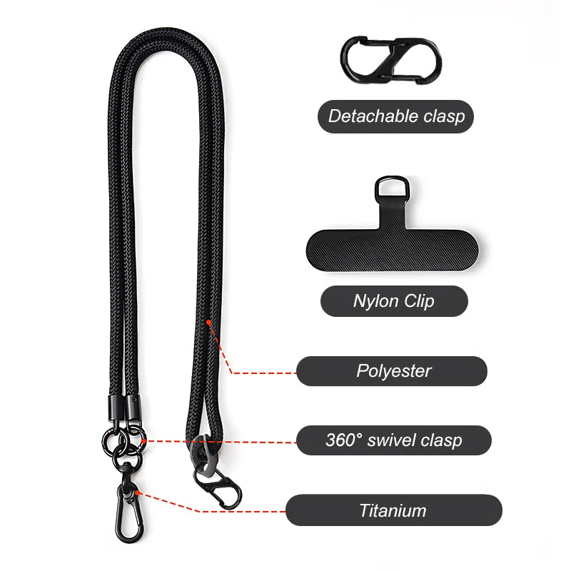 10MM Adjustable Lanyard Cross-body Shoulder Straps for Mobile Phone