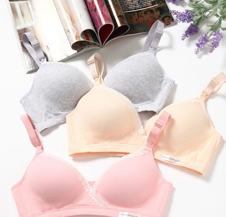 Wirefree Nursing Clothing Cotton Breastfeeding Bra for Pregnant Women Pregnancy Breast Sleep Underwear Soutien Gorge Allaitement