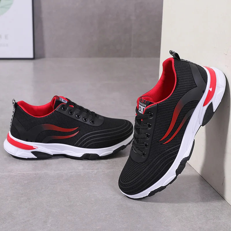 Casual Male Sneakers Outdoor Running Shoes for Men Non-slip Sport  Training Male Shoes Breathable Trainers Lace Up Walking Shoes