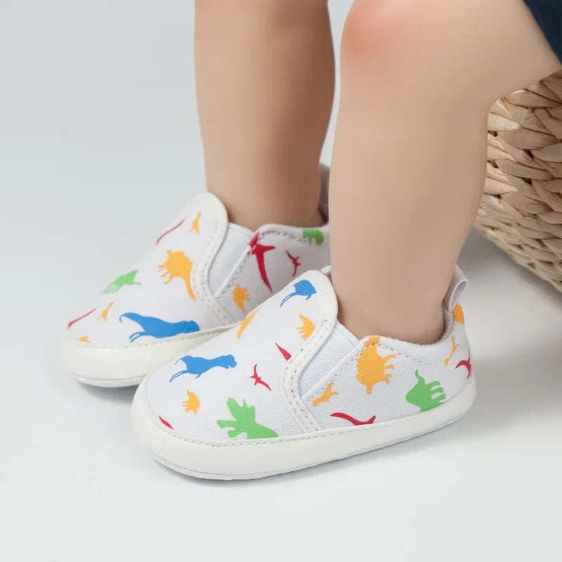 Newborn Baby Shoes Canvas Cute Casual Baby Crib Boy Girl Shoes Anti-Slip Sole Cotton Sole First Walkers Newborn Toddler Shoes