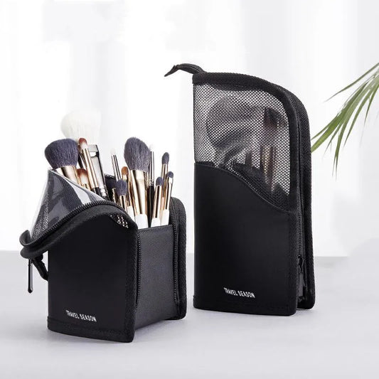 1 Pc Stand Cosmetic Bag for Women  Makeup Brush And Toiletry organizer Bag for Travel