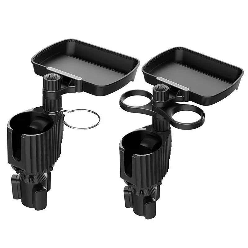 Car Cup Holder With Tray 360 Degree Rotation Automotive Cup Attachable Food Tray Organized Drink Holder For Car Accesssories