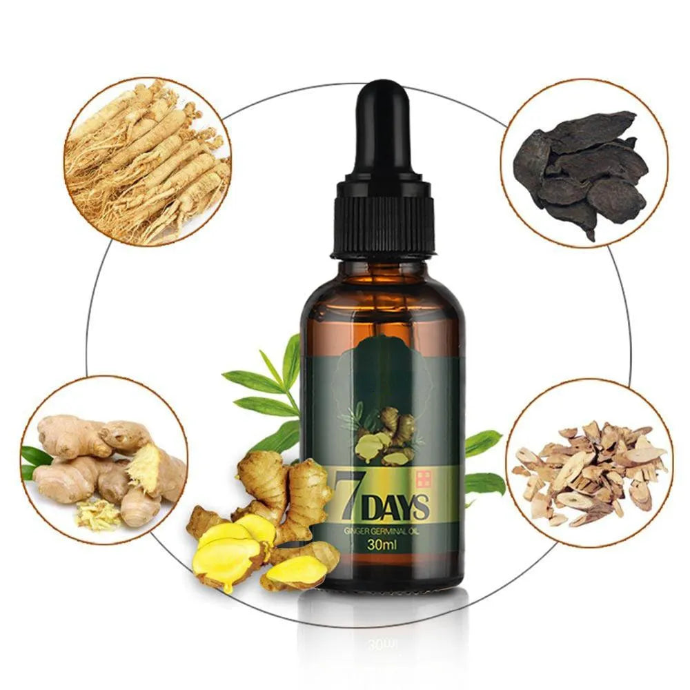 Hair Growth Essential Oils Ginger Germinal Oil Fast Hair Growth Anti-Hair Loss Alopecia Treatment Beauty Dense Hair Growth Serum