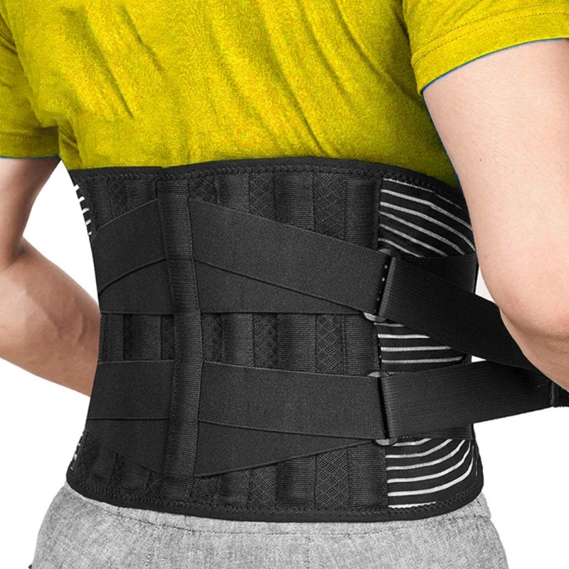 2024 New Waist Support Belt Adjustable Lumbar Back Brace Breathable Back Support Belt Lumbar Support Belt for Herniated Disc