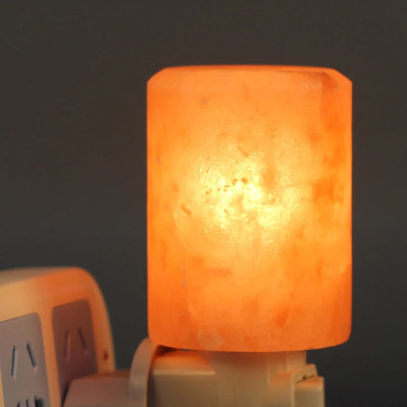 Night Lamp Himalayan Crystal Salt Lamp Wall Lamp Living Room Corridor Lighting Bedroom