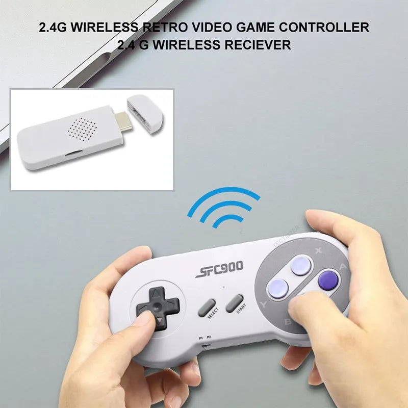 SF900 Video Game Console For Super Nintendo SNES NES Built in 6100 Games HDMI-Compatible TV Game Stick Handheld Game Player