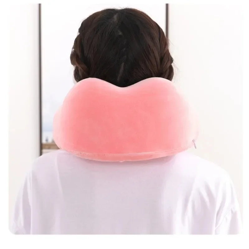 Soft Travel Pillow U Shaped Travel Healthcare Memory Foam Neck Cervical Airplane Pillow Neck Cushion