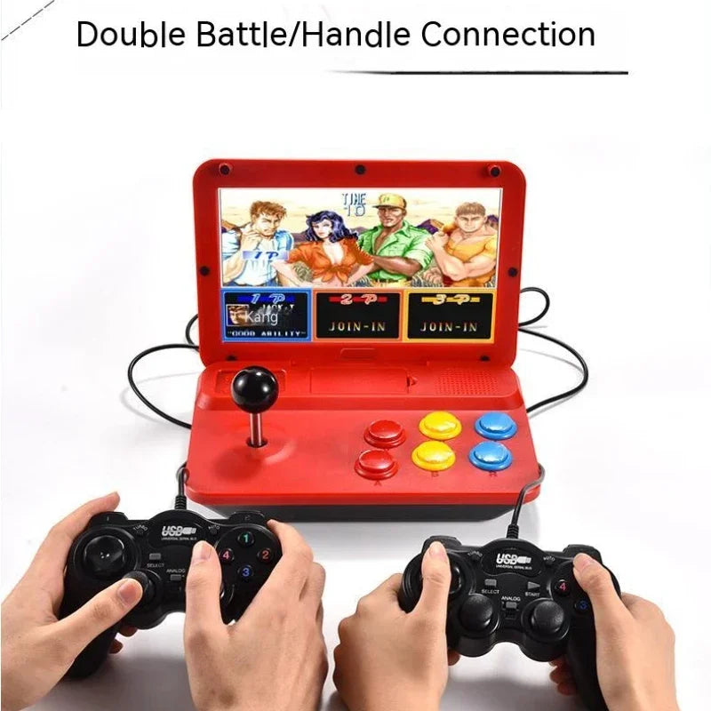 10 Inch  Foldable Video Game Joystick Flip Folding  Large Screen Game Console With Gamepad Output Detachable Retro Game Players