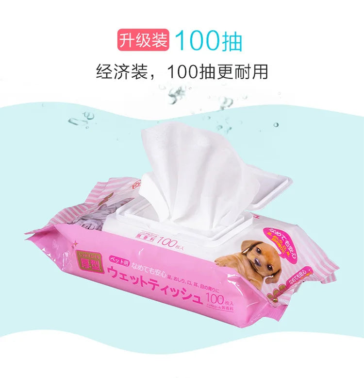 Pet Wipes, Dog, Cat Cleaning and Care, Wiping Tears From Eyes