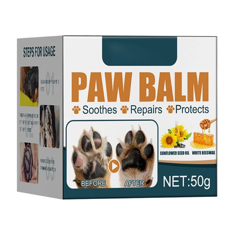 C63B Dog Paw Wax 1.8Oz All Season Pet Paw Care Protections Against Heat Sand Snow