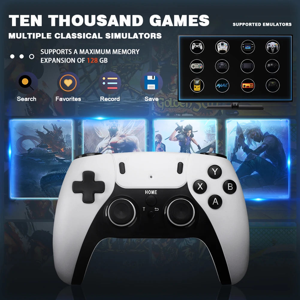 M8/M8 PLUS Video Game Console For PS1/FC/GBA Wireless Controller TV Game Stick 4K HD 20000+Games Retro Handheld Game Player Gift