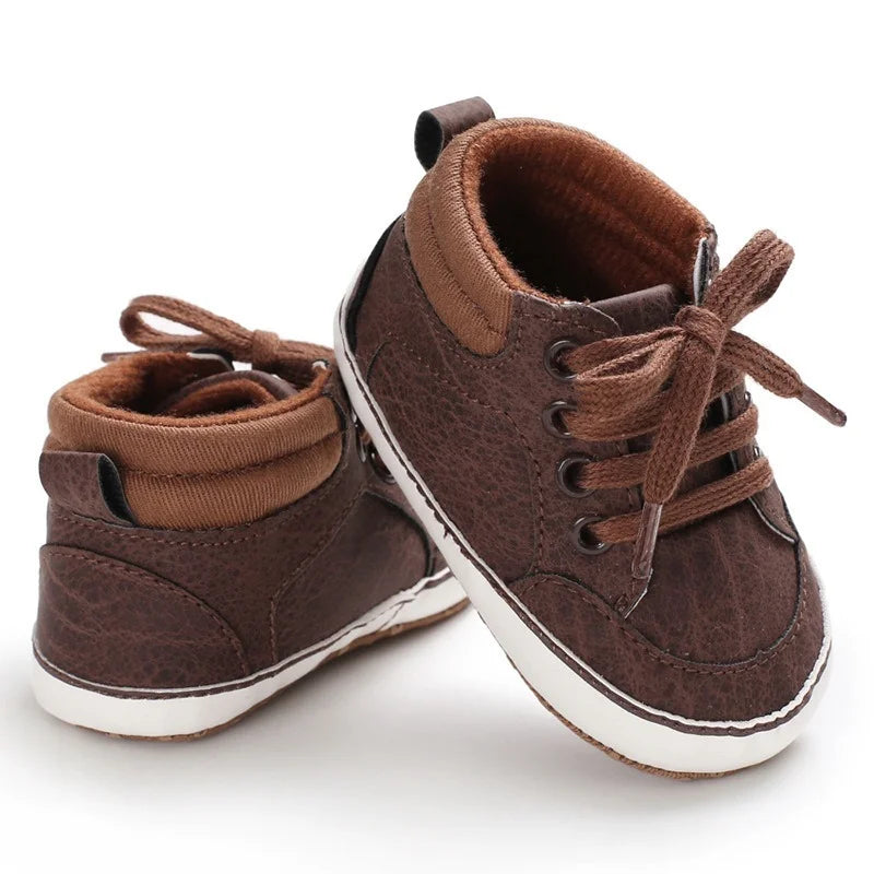 Baby Shoes Boy Newborn Infant Toddler Casual Comfor Cotton Sole Anti-slip PU Leather First Walkers Crawl Crib Moccasins Shoes