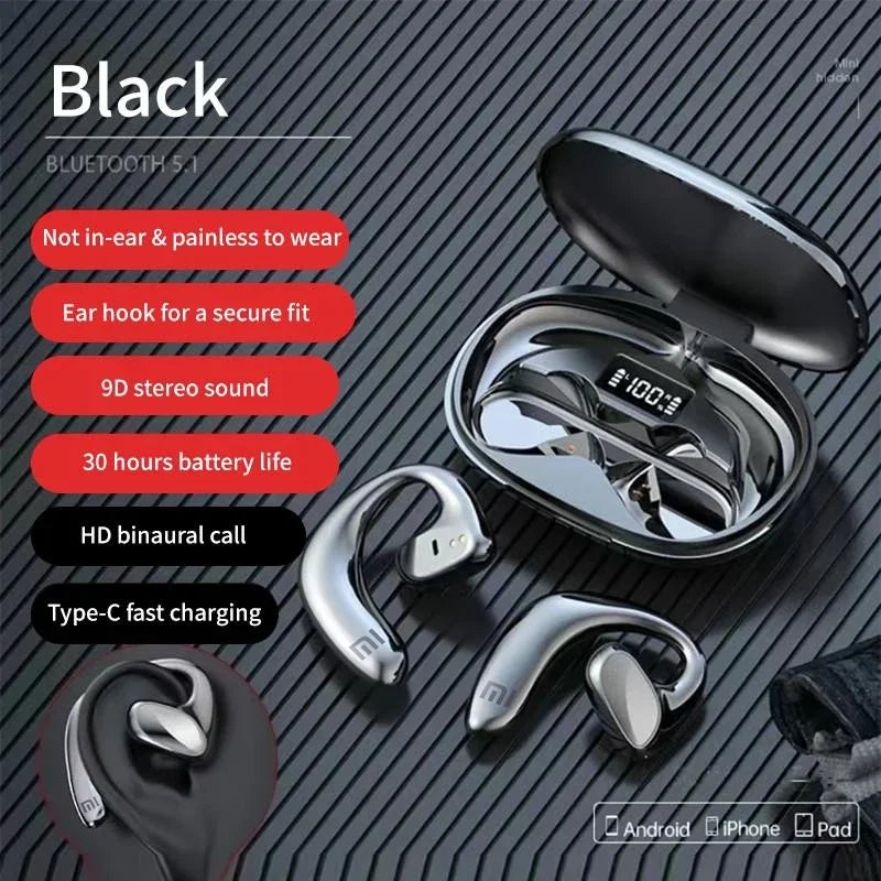 Xiaomi S900 Bluetooth Earphones Conduction Open Ear Hook Wireless Sport Headphone HiFi Stereo Waterproof Noise Reduction Headset