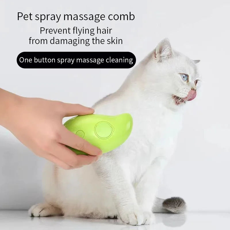 The Steamy Pet Brush for grooming