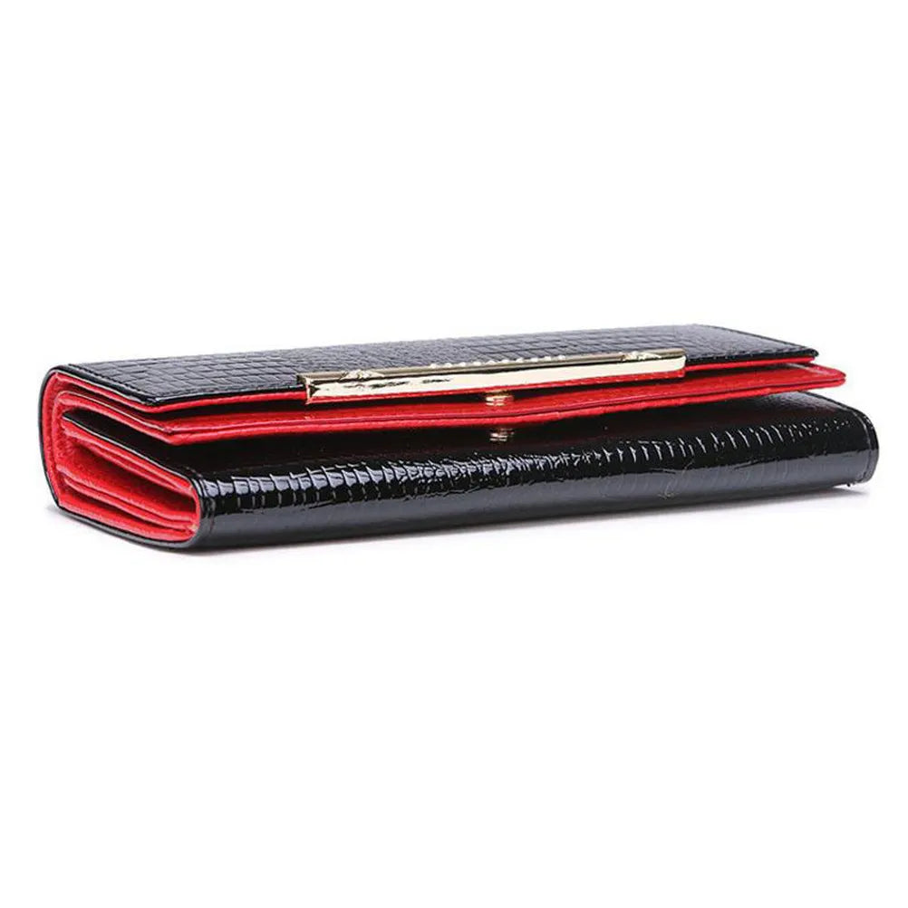 High Quality Genuine Leather Wallets Women 2023 New Fashion Luxury Crocodile Purses Long Large Capacity Female Clutch Bag