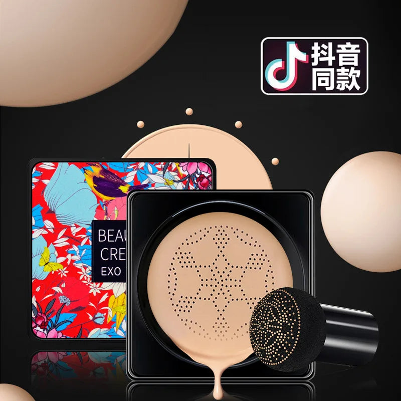 Magic Foundation Mushroom Head Air Cushion CC Cream Waterproof Brighten Foundation Cream Women Base Makeup Face Korean Cosmetics