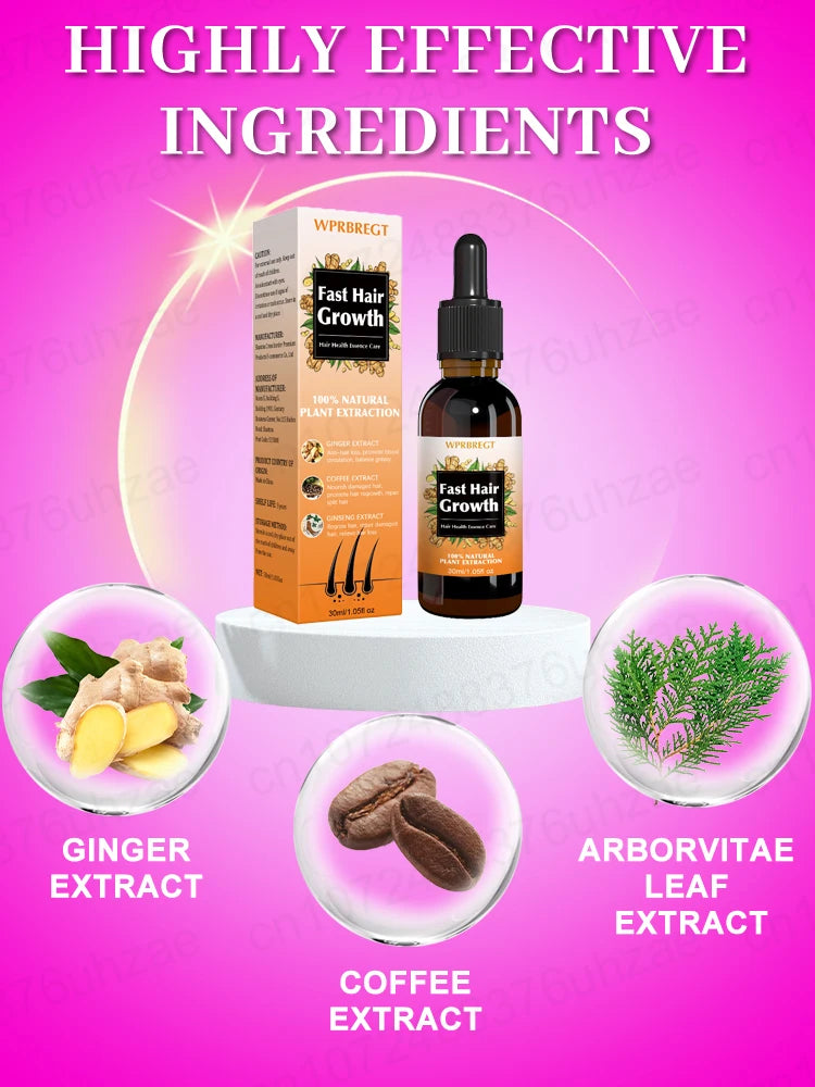 Unisex Hair Growth Oil Hair Loss Treatment Rapid Hair Growth Effective Baldness Repair Hereditary Postpartum Hair Loss