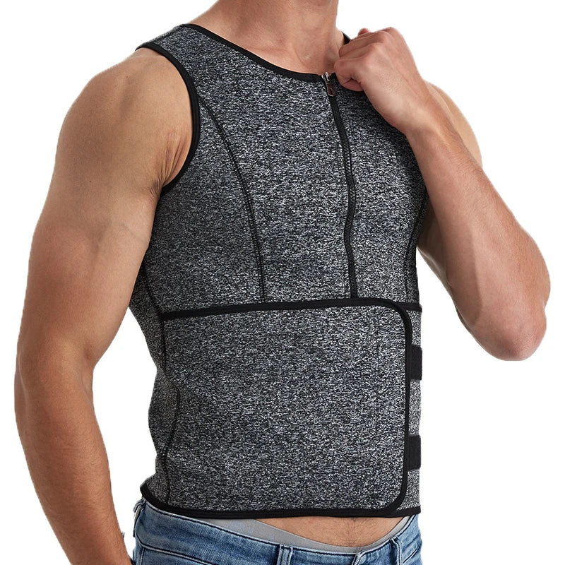 Men Body Shaper Waist Trainer Sauna Suit Sweat Vest Slimming Underwear Weight Loss Shirt Fat Burner Workout Tank Tops Shapewear