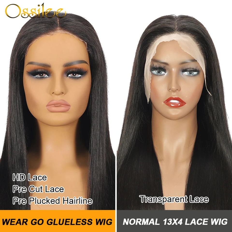 Glueless Wig Human Hair Ready to Wear 5x5 HD Lace Closure Wig 13x4 Lace Front Wig Human Hair Straight 360 Full Lace Wig