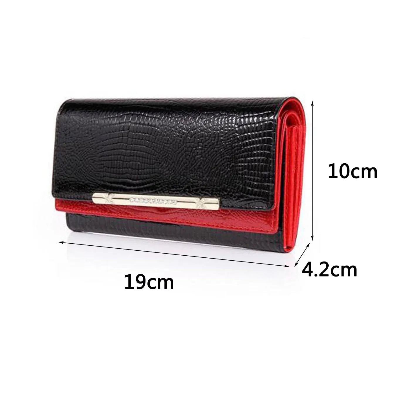 High Quality Genuine Leather Wallets Women 2023 New Fashion Luxury Crocodile Purses Long Large Capacity Female Clutch Bag